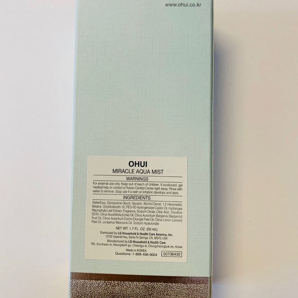 Ohui miracles aqua mist - Picture 3 of 3